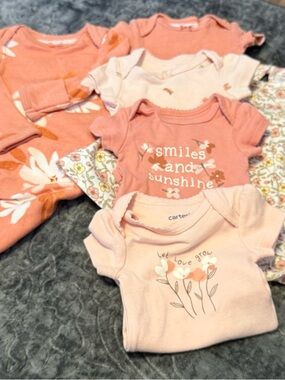 Preemie Bundle Carter's Baby Girls - Smiles and Sunshine 6 piece